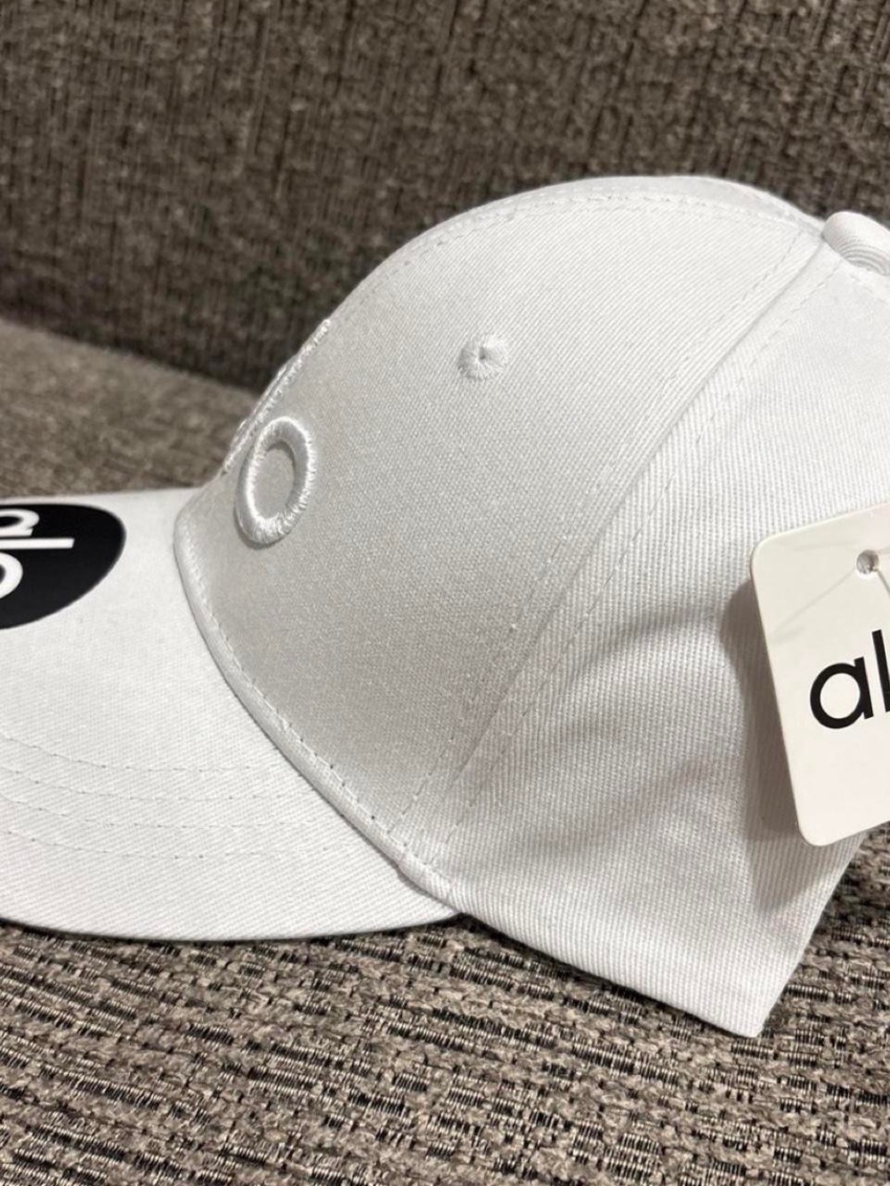 Kids White Baseball Cap - Classic Solid Color